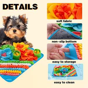 Tapis d'entraînement olfactif pour chiens et chats, forme carrée, tapis <span class=keywords><strong>de</strong></span> renifflement pour l'alimentation lente des animaux <span class=keywords><strong>de</strong></span> compagnie - Product Image 5