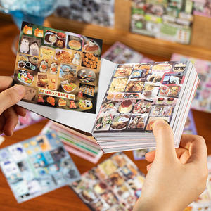 30 hojas por paquete de pegatinas de película cortada Serie de cuadernos de felicidad Material de manual de estilo antiguo japonés - Product Image 2