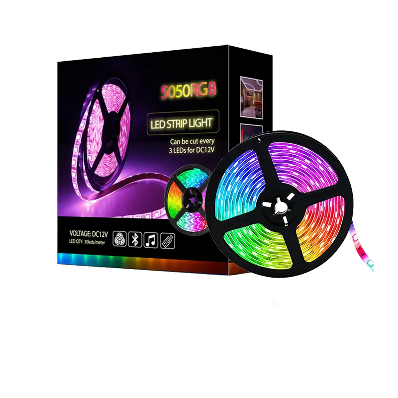 smart smd Led Strip Lights With App Smd 5050 Rgb Color Changing Control smd Led Lights For Bedroom Living Room