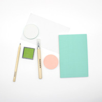 Kit de tallado de sellos de goma para principiantes, set básico de manualidades con lápiz y bloque de goma despegable