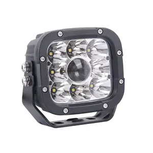 65W 7000lm Auto Automotive LED Spotlight Beam Lights Long rang Blanc Ambre 5 pouces antibrouillard LED Driving light