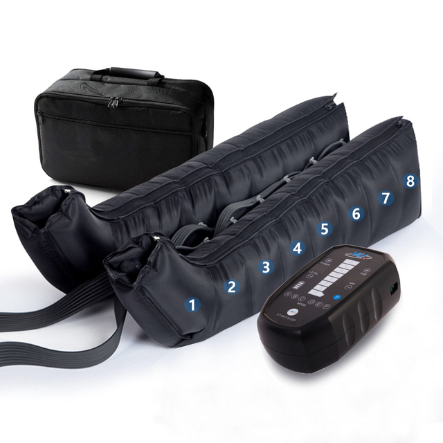Athlete Wireless 8 Chambers Recovery Pump Boots Massager Muscular Custom Logo Sport Leg Air Compression Recovery Boots