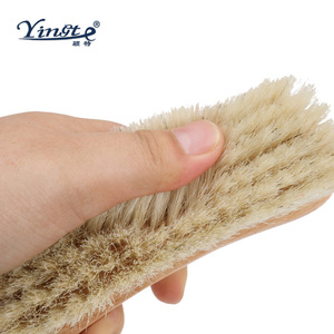 Yinste Solid Wood Boar Bristle <b>Brush</b> Durable Household <b>Cleaning</b> <b>Brush</b> <b>For</b> Shoes - Product Image 3