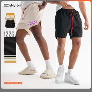 Shorts en nylon pour hommes, longueur genou, légers, à séchage rapide, décontractés, pour le sport, streetwear de haute qualité - Product Image 1