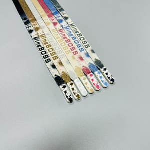 Customized 100% Cotton <strong>Flat</strong> Polyester Hoodie with Silicone Dipped Drawstring Printed Logo <strong>Drawcord</strong> Rope for Shoes - Product Image 4