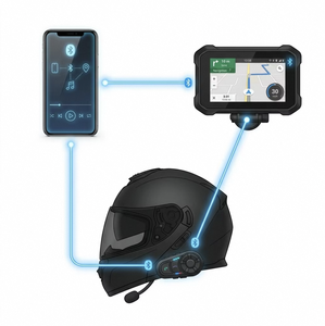 Intercom Q58 Max 500M pour casque, casque de moto pour 2 motards - Product Image 5