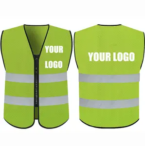 Mingrui Outdoor Quick Dry safety reflector vest support custom logo safety clothing for workwear high visibility class 3