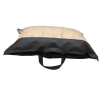 Sac à fermeture éclair en tissu non tissé moleté pour ensemble de couette pour bébé/ensemble de couvertures lestées/ensemble de couette en duvet avec poignée