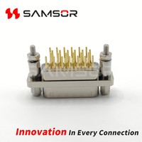 Connecteur de prise MIL-DTL-83513 J30J-25ZKN Micro-D série J30J 25 broches, insertion droite, connecteur pour circuit imprimé