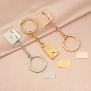 Llavero con Mosquetón y Colgante de la Bandera de Asiria Esmaltado en Oro de 18K, de Acero Inoxidable, Amuleto de Moda - Product Image 3