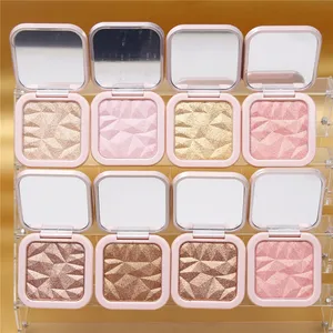 Gorgeous Highlighting Powder - Pressed Shimmer Face Makeup Compact For A Golden Glow