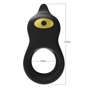 2-in-1 mannenring van siliconen in konijnenvorm, clitorisstimulator, cockring, ejaculatievertrager, erectiering voor mannen - Product Image 3