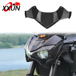 Cubierta Superior Delantera para Faro de Motocicleta XXUN, Extensión de Pico, Extensor de <span class=keywords><strong>Carenado</strong></span> para <span class=keywords><strong>Kawasaki</strong></span> <span class=keywords><strong>Z900</strong></span> 2017 2018 2019, Accesorios - Product Image 1