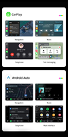 Bel adaptateur CarPlay sans fil 2 en 1 Android Auto Dongle Box pour voiture universelle avec CarPlay filaire et fonctions multipliées