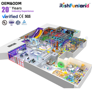 Équipement de jeux d'intérieur commercial certifié ASTM pour enfants, avec parcours d'obstacles Ninja - Product Image 1