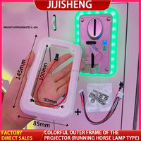 Cadre décoratif en plastique coloré JiSun avec fente à monnaie latérale et éclairage multicolore pour machine à griffes