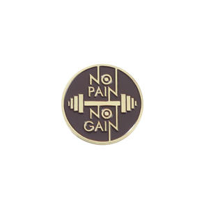 أزياء صالة الألعاب الرياضية اللياقة البدنية موضوع بروش سبيكة تحفيزية شارة هدية لحقيبة الظهر دبوس لا ألم لا كسب - Product Image 6