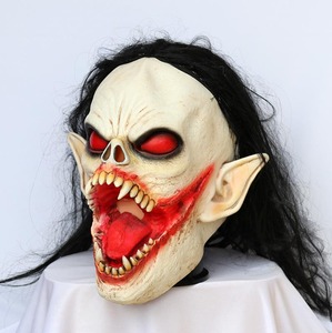 Máscara <span class=keywords><strong>de</strong></span> Vampiro <span class=keywords><strong>de</strong></span> Cabeza Completa para Adultos <span class=keywords><strong>de</strong></span> Halloween con Peluca, Disfraz <span class=keywords><strong>de</strong></span> Película <span class=keywords><strong>de</strong></span> <span class=keywords><strong>Terror</strong></span>, Accesorios <span class=keywords><strong>de</strong></span> Cosplay, Máscara <span class=keywords><strong>de</strong></span> Látex para Festivales - Product Image 6