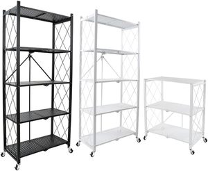 Năm lớp màu đen trắng sắt thép carbon Kệ Sách chống gỉ ráp gấp cán giỏ hàng thường vụ loại lưu trữ tổ chức - Product Image 3