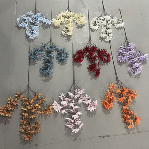 Bouquets d'orchidées artificielles Yixuan, fleurs en soie, décorations pour mariage et maison - Product Image 2