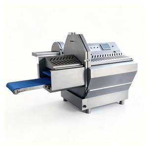 Machine à trancher la viande de bœuf frais commerciale à épaisseur réglable, machine automatique de découpe de viande congelée, machine à couper les côtes de porc - Product Image 2