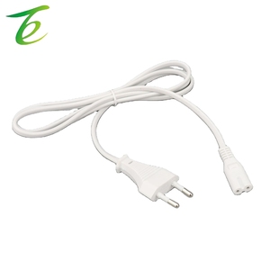 유럽 표준 8핀 전원 코드 2심 유럽 AC 순수 구리 플러그 와이어 전기 전원 코드 2구 플러그 순수 구리 - Product Image 3