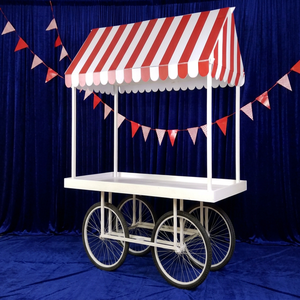 Toldo Personalizado para Puesto de Comida de Madera y Metal para Bodas Indias, Duradero, Tamaño Personalizado, Diseño Moderno, EE. UU. - Product Image 1