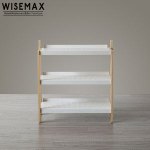 WISEMAX FURNITURE Offre Spéciale maison moderne <span class=keywords><strong>pas</strong></span> <span class=keywords><strong>cher</strong></span> étagère à chaussures en métal étagères porte stockage en bois massif chaussures casiers étagères à chaussures - Product Image 2