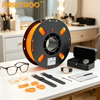 Filament PRINTROO TPU 95A à dureté souple, faible déformation, compatible AMS pour amortisseur de voiture RC miniature et composants de pare-chocs flexibles