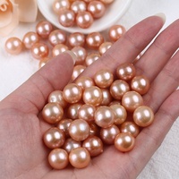 Perles naturelles rondes en perles d'eau douce, couleur rouge, AA Edison, bijoux chinois, 11-12mm, livraison gratuite