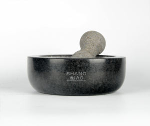 Accesorios <span class=keywords><strong>de</strong></span> cocina personalizados, herramientas <span class=keywords><strong>de</strong></span> cocina <span class=keywords><strong>de</strong></span> 20cm, molinillo Molcajete grande, mortero y mortero <span class=keywords><strong>de</strong></span> granito - Product Image 1
