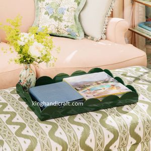 Fabricant de plateaux de service de forme personnalisée, faits à la main, écologiques, de qualité commerciale |   Plateau décoratif pour aliments et boissons OEM ODM pour hôtel - Product Image 3