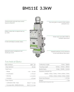 Rayraytools BM110 bm111 Fiber lazer kesim makinesi için otomatik odaklama Fiber lazer kesme başlığı