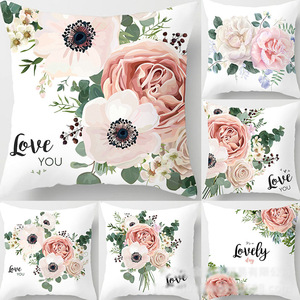 Fodera per cuscino in poliestere con stampa di San Valentino 45x45, per divano e decorazioni per la casa, per scopi decorativi - Product Image 1
