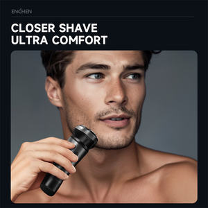 Rasoir électrique professionnel ENCHEN à triple lame pour <span class=keywords><strong>hommes</strong></span>, meilleur rasoir à barbe rechargeable portable et lavable, tête rotative IPX7 - Product Image 2