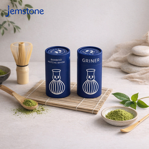 Printed Eco-friendly <b>Spice</b> Salt Matcha Powder Whisk Cardboard Tube Cylinder <b>Packaging</b> Food Grade Herbal Tea Paper Tube <b>Packaging</b> - Product Image 1