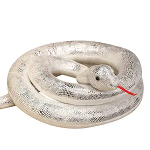 Playing Tricks Emulated Piebald Python Snake Plush Toy