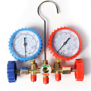 Factory R134A Aluminum Valve Manifold Gauge <strong>HVAC</strong> Brass Air Conditioning Pressure A/C System Refrigeration <strong>Tools</strong> - Product Image 5