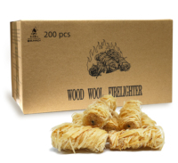 Bâton allume-feu en bois de charbon de bois de briquet de BBQ de vente chaude pour le camping extérieur
