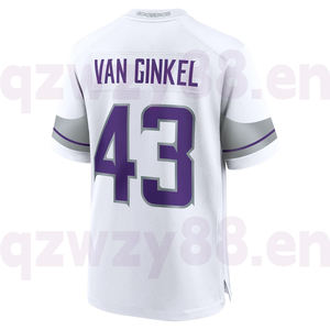 Pour <span class=keywords><strong>Vikings</strong></span> 18 Justin Jefferson 14 Darnold pour-<span class=keywords><strong>NFL</strong></span> Football Jersey Haute Qualité Unisexe Chemise À Manches Courtes Respirant pour Plus - Product Image 3