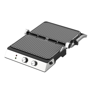 Grill de contact mécanique Anbolife 6 tranches grande capacité 2200W, <span class=keywords><strong>raclette</strong></span> et appareil à sandwichs avec plaques amovibles antiadhésives pour usage intérieur - Product Image 2