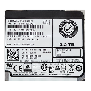 Disque SSD interne 2,5 pouces 5H9RV 3,2 To SAS 12 Gbit/s à usage mixte pour applications serveur - Product Image 3