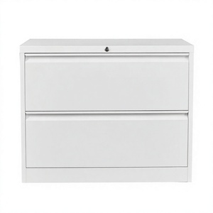 <b>2</b> <b>Drawer</b> Lateral File Storage <b>Cabinet</b> Lockable Metal Industrial Modular Gym <b>Filing</b> <b>Cabinet</b> Hanging File Rail Freestanding - Product Image 4