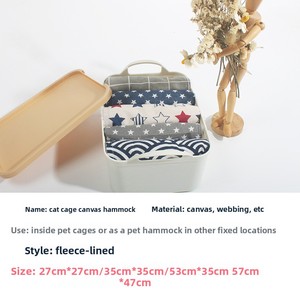 Lit <span class=keywords><strong>pour</strong></span> <span class=keywords><strong>chat</strong></span>, <span class=keywords><strong>hamac</strong></span> respirant doublé polaire, avec crochets réglables, balançoire suspendue <span class=keywords><strong>pour</strong></span> <span class=keywords><strong>chat</strong></span>, jouet <span class=keywords><strong>pour</strong></span> <span class=keywords><strong>arbre</strong></span> <span class=keywords><strong>à</strong></span> <span class=keywords><strong>chat</strong></span>, motif étoile/dessus-dessous/étoile <span class=keywords><strong>à</strong></span> rayures, collection automne - Product Image 3