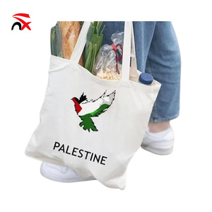 Bolso de mano de lona de algodón con bandera palestina grande con logotipo personalizado, productos de <span class=keywords><strong>Palastine</strong></span>, bolsa de regalo con banderas palestinas gratis - Product Image 1