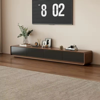Console TV et Table Basse Tout-en-un 2025, Unité Murale Mince pour Maisons Modernes et Compactes, Style Minimaliste et Rangement Intelligent