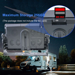 Năng lượng mặt trời Powered đảo ngược máy ảnh xe tải sao lưu xe đảo ngược Viện trợ không dây Hệ thống camera an ninh <span class=keywords><strong>5</strong></span> inch 7 inch màn hình cảm ứng màn hình - Product Image 3
