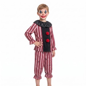 Costume da Clown Terroristico XJ, Abbigliamento per Spettacoli, Outfit per Halloween a Tema Horror, Vestito da Personaggio Malvagio per Bambini e Uomini - Product Image 4