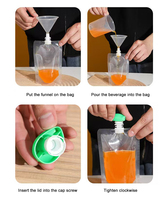 Pochettes à boisson liquide personnalisées en gros avec bec verseur – Contenants d'eau en plastique avec bec verseur