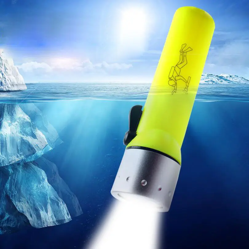 Wholesale Waterproof Aluminum Alloy Underwater Diving Flashlight IP68 Underwater LED Torch Diving